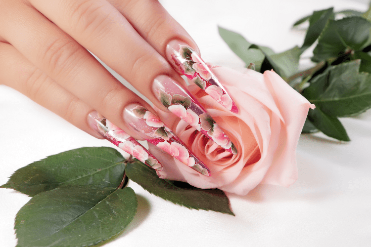 Pink Acrylic Nails