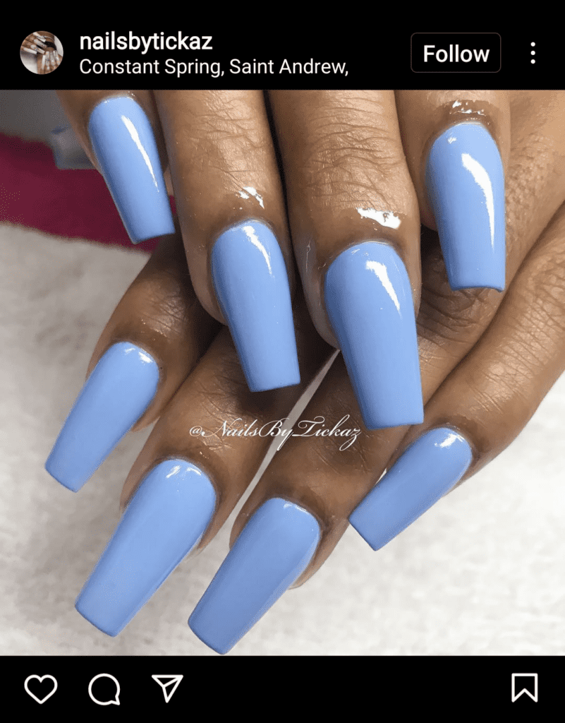 Sky Blue Nails Inspiration And Ideas Nail Aesthetic