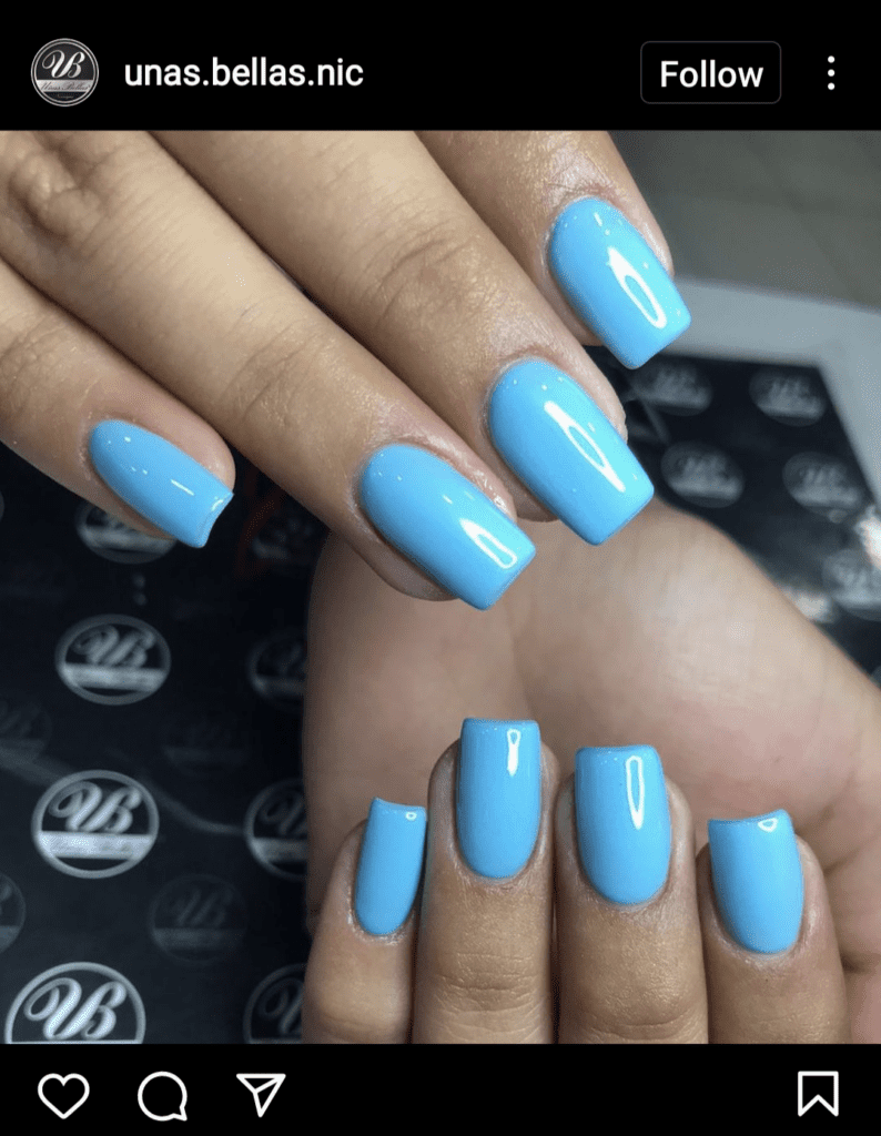 Sky Blue Nails Inspiration And Ideas Nail Aesthetic