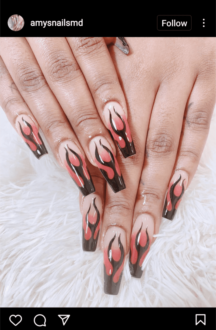 Designed Red Ombre