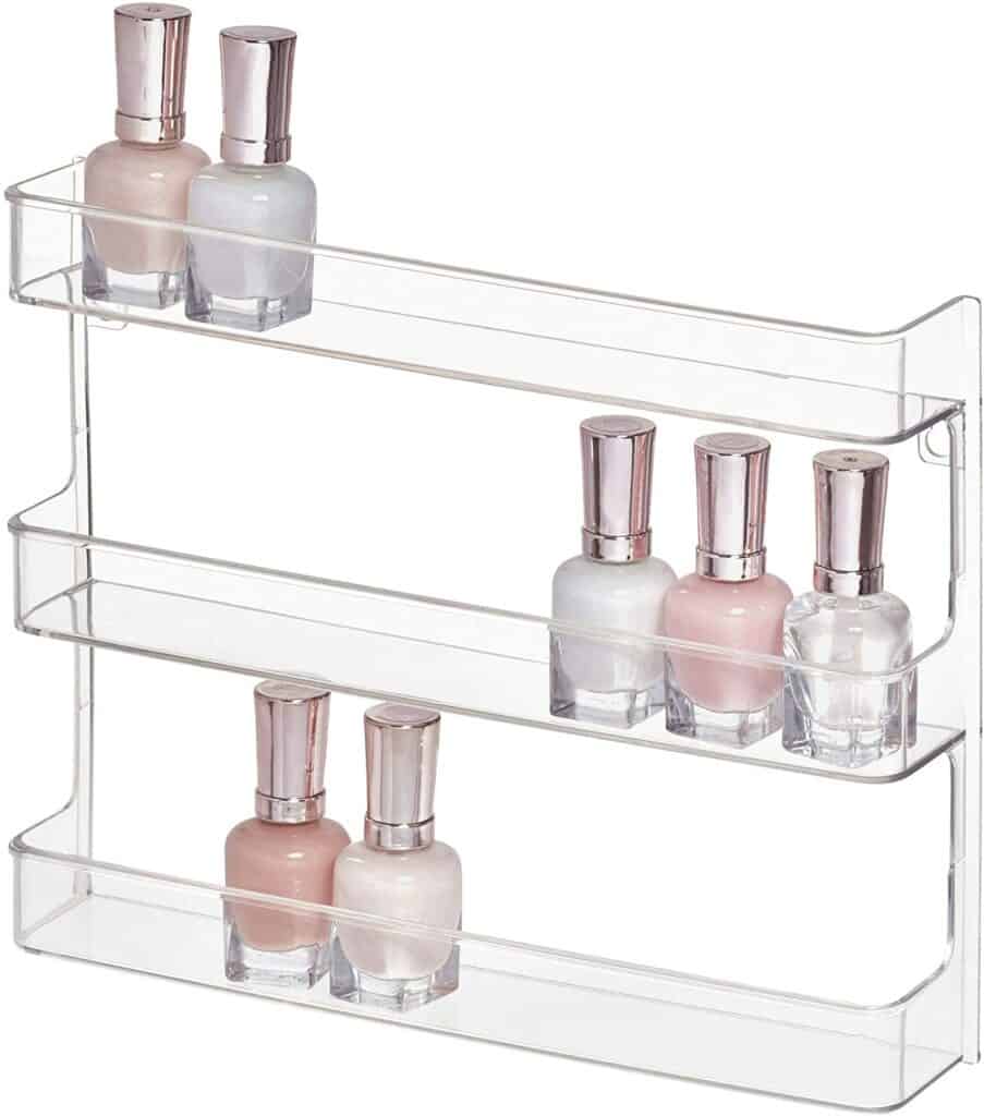 Mini Wall-Mounted Nail Polish Shelf