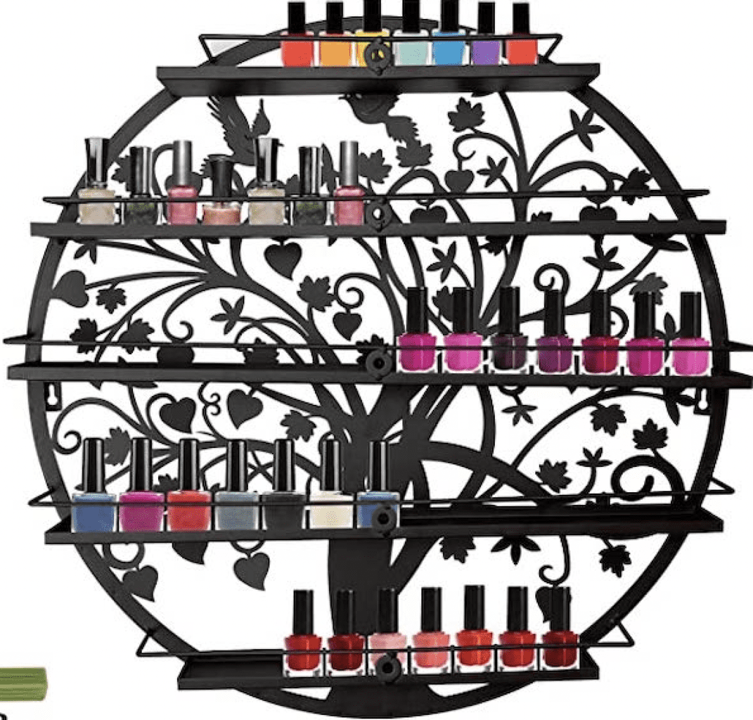 Black Tree Hanging Nail Polish Rack