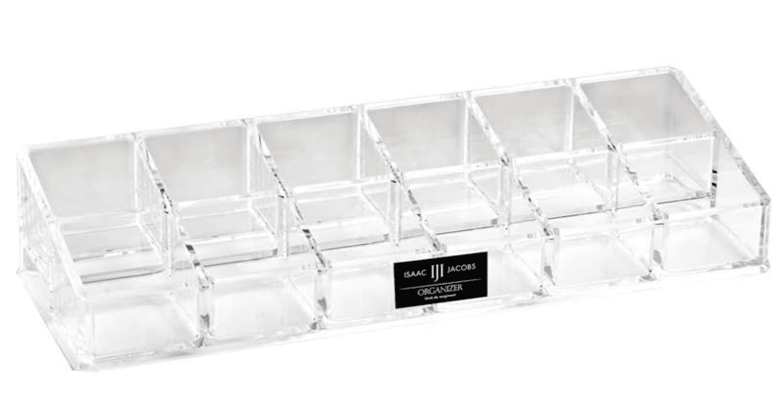 Isaac Jacobs Acrylic 12-Count Nail Polish Holder