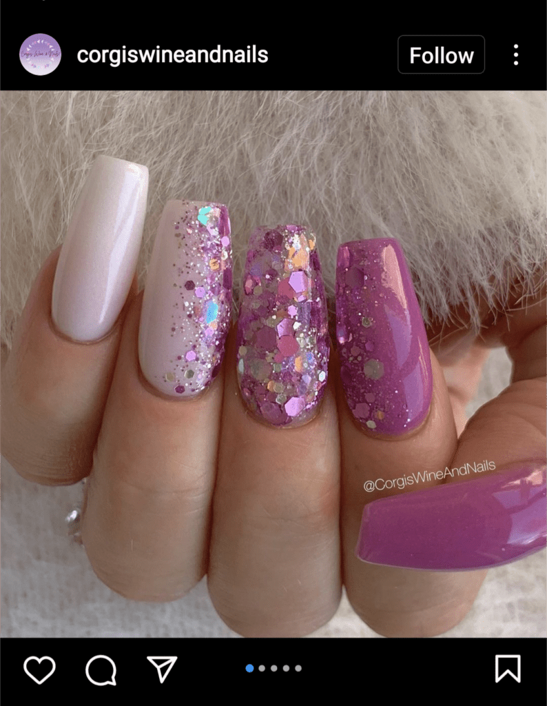 Vertical Glitter Ombre