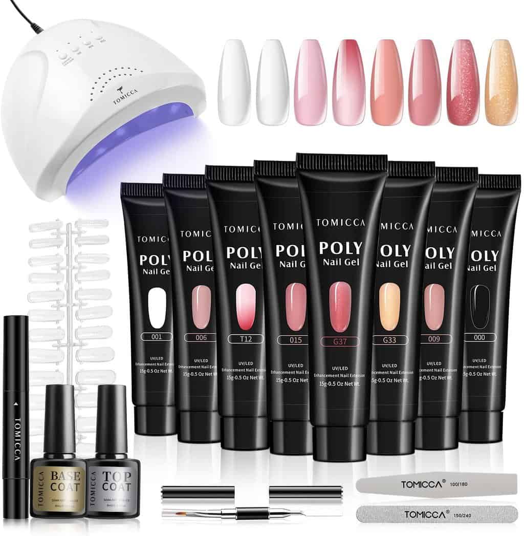 Tomicca Poly Extension Gel Nail Kit