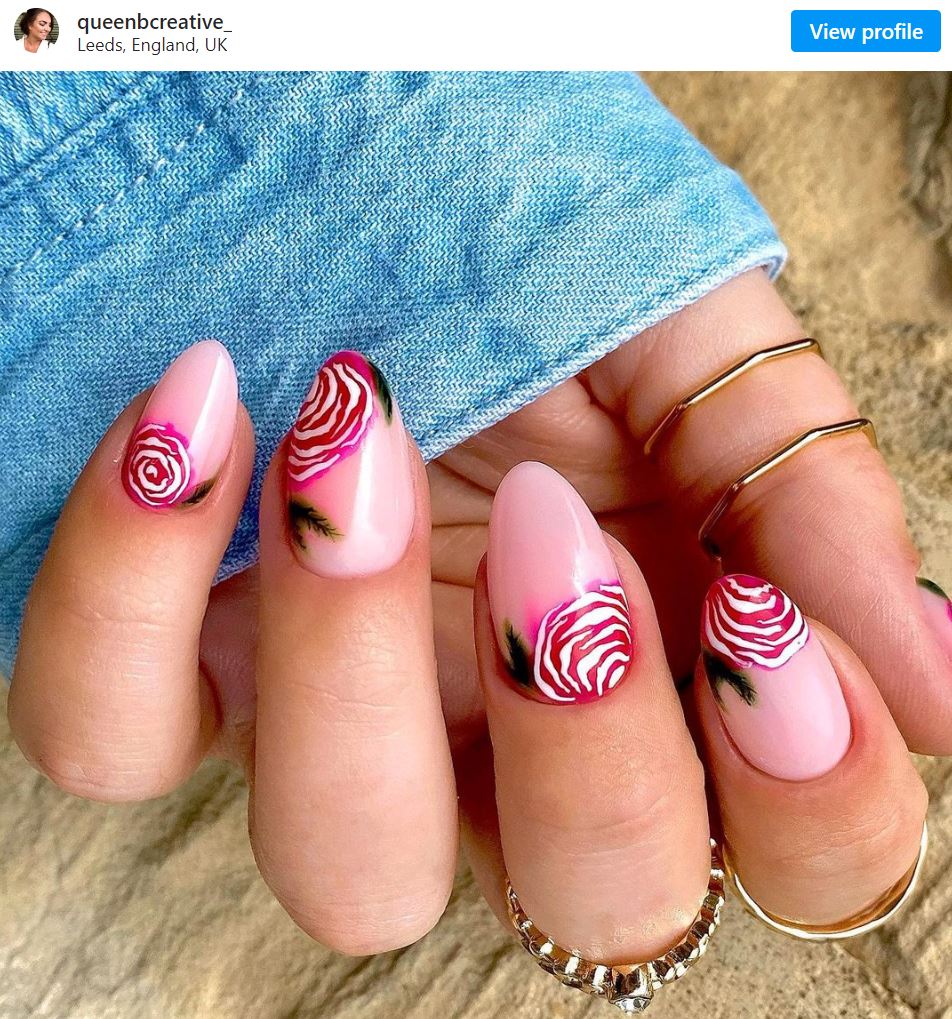 Rose Nails Inspiration And Ideas 14 Rose Nail Ideas That Will