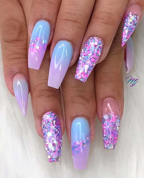 Glamorous Birthday Nail Art