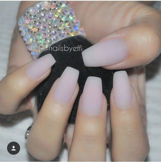 Clear Matte Nails