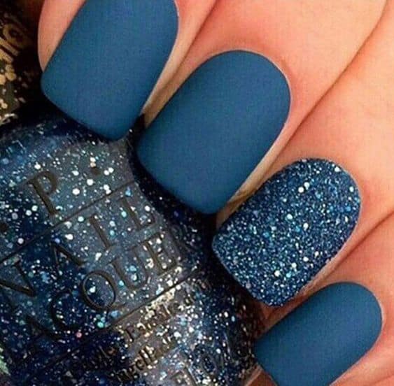 Cobalt Blue With Glitter