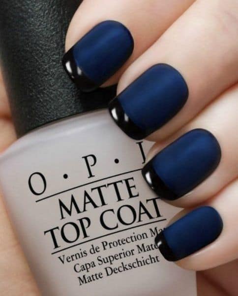 Navy Blue With Black Tips