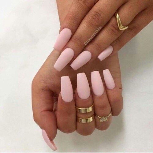 Pale Pink Acrylics