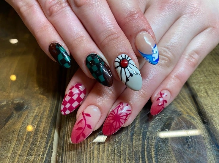 Anime Nail Stickers DIY - Etsy