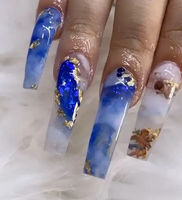 Royal Blue Angelic Nails