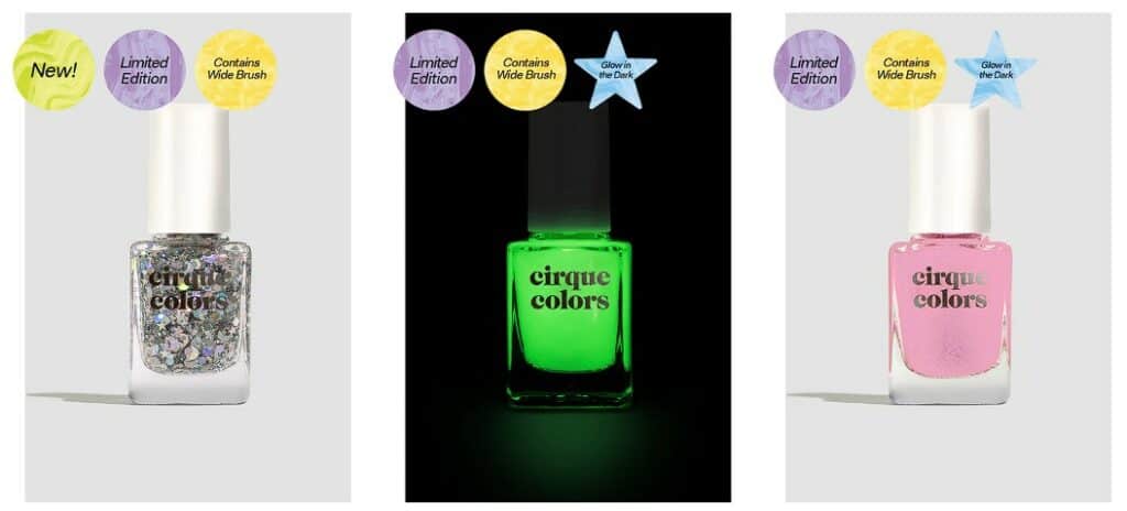 cirque colors nail polish