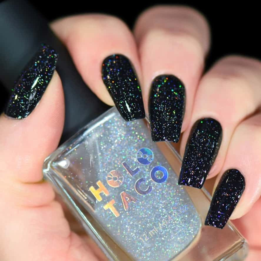 holo taco scattered holo top coat